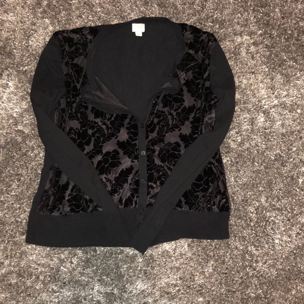 Black cardigan